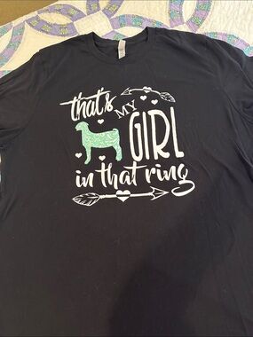 That’s My Girl Graphic adult unisex fitTee - Black with Mint Accent